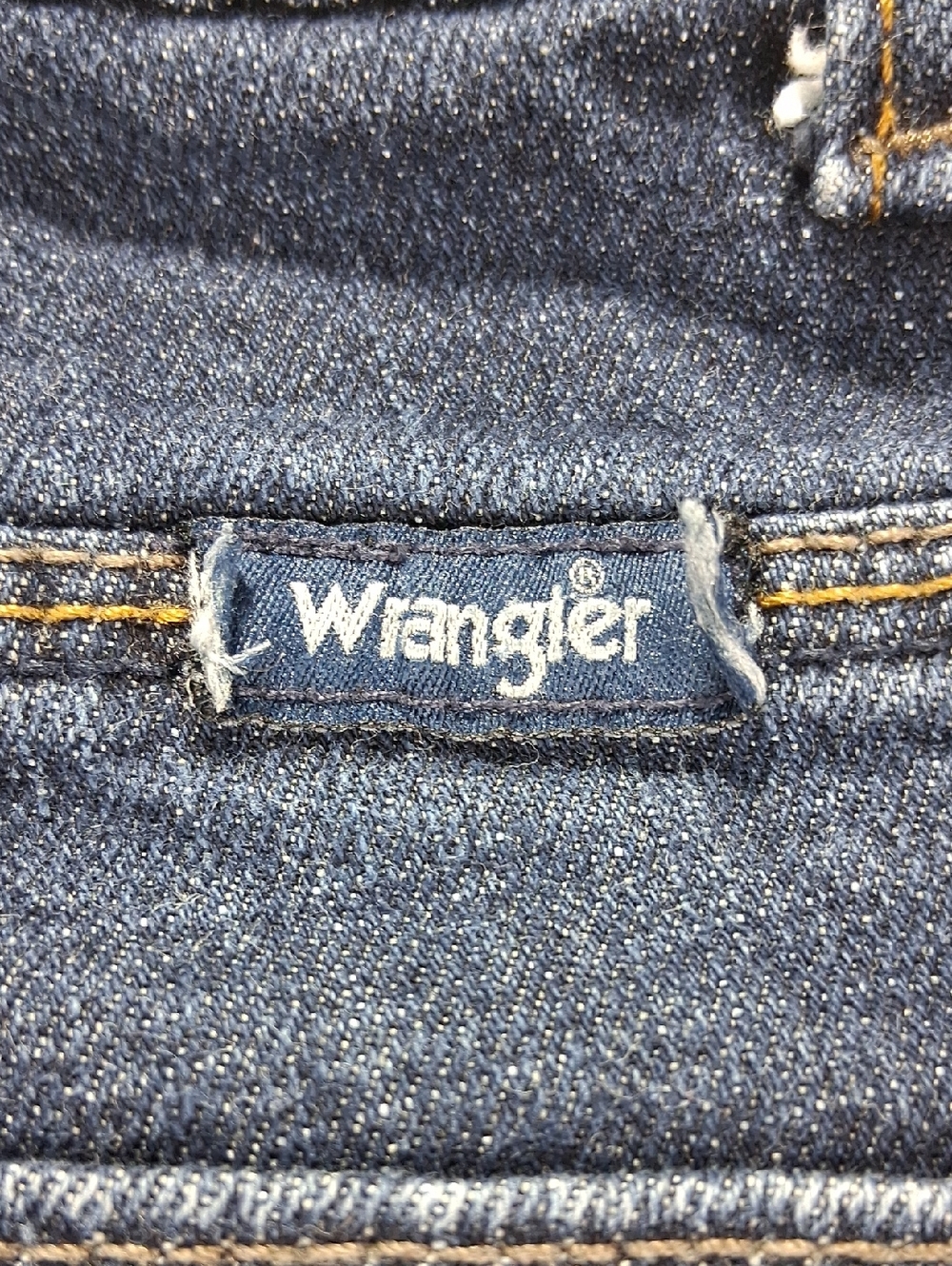 Boys Wrangler Jeans Size 12 Regular Dark Blue Straight-Leg Adjustable Waist - Picture 3 of 7